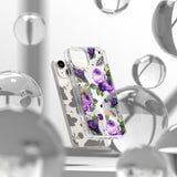 Ringke Fusion Design Armored Case Cover med Gel Frame til iPhone 14 Plus gennemsigtig (Purple rose) (FD637E29)