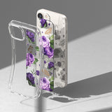 Ringke Fusion Design Armored Case Cover med Gel Frame til iPhone 14 Plus gennemsigtig (Purple rose) (FD637E29)