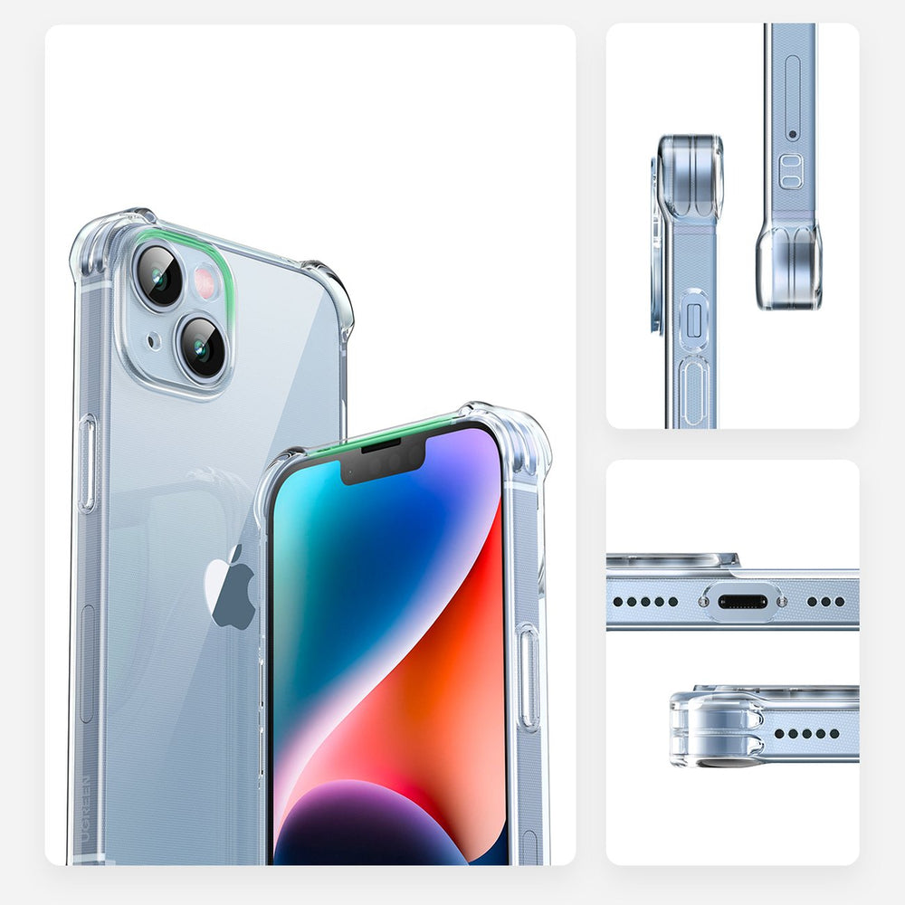 Ugreen Gel Bright Cushion beskyttelsesfoder til iPhone 14 Plus Transparent (LP602)