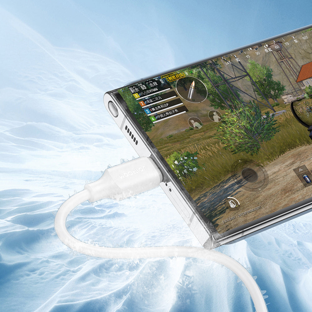 Joyroom Long-Lasting Series A9 USB-A / USB-C 3A kabel 1m - hvid