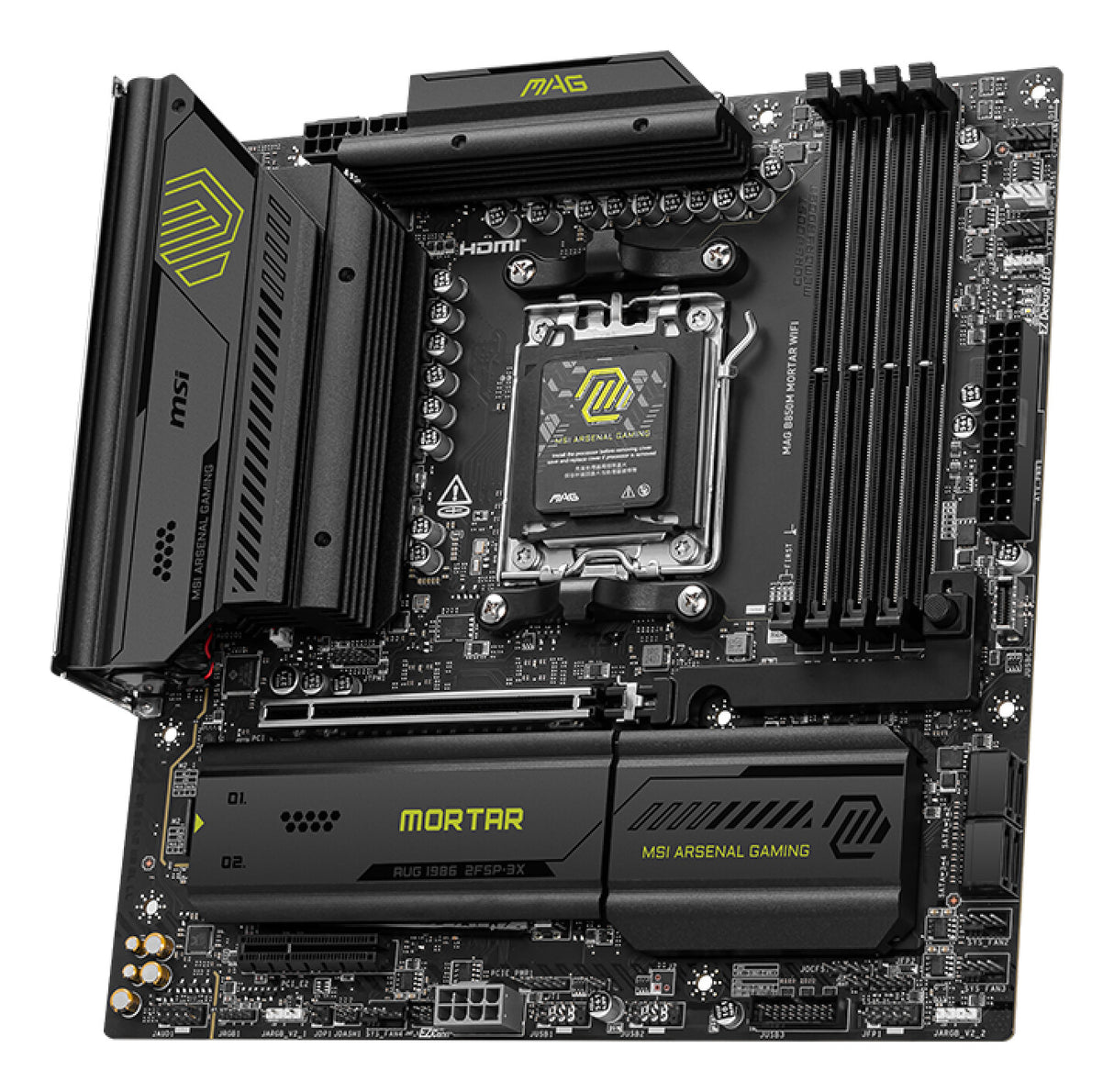 MSI MAG B850M MORTAR WIFI bundkort AMD B850 Sokkel AM5 micro ATX