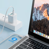 Joyroom Long-Lasting Series A9 USB-C / USB-C PD QC kabel 60W 3A 1m - sort
