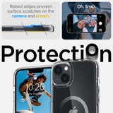 Spigen Ultra Hybrid Mag Case med MagSafe til iPhone 14 Plus - Clear Gray