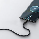 Baseus Tungsten Gold USB-A til USB-C kabel 480Mb/s 100W 1m sort (CAWJ000001)