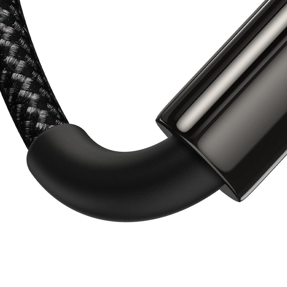 Baseus Tungsten Gold USB-A til USB-C kabel 480Mb/s 100W 1m sort (CAWJ000001)