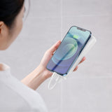 Baseus Bipow powerbank med skærm 10000mAh 15W hvid (Overseas Edition) + USB-A - Micro USB-kabel 0,25m hvid (PPBD050002)