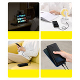 Baseus Bipow Fast Charging Power Bank 10000mAh 20W sort (Overseas Edition) + USB-A - Micro USB 0,25m sort kabel (PPBD050301)