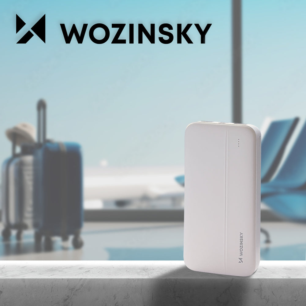 Wozinsky powerbank Li-Po 10000mAh 2 x USB hvid (WPBWE1)