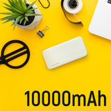 Wozinsky powerbank Li-Po 10000mAh 2 x USB hvid (WPBWE1)