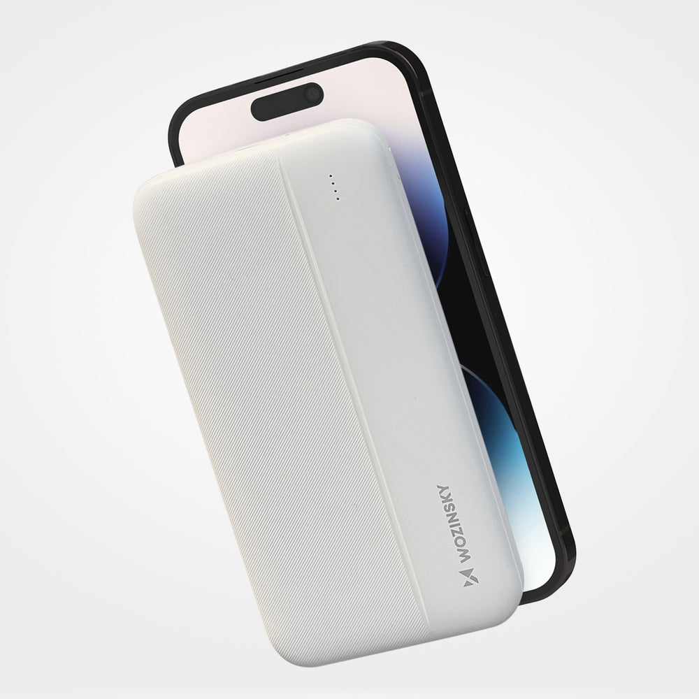 Wozinsky powerbank Li-Po 10000mAh 2 x USB hvid (WPBWE1)
