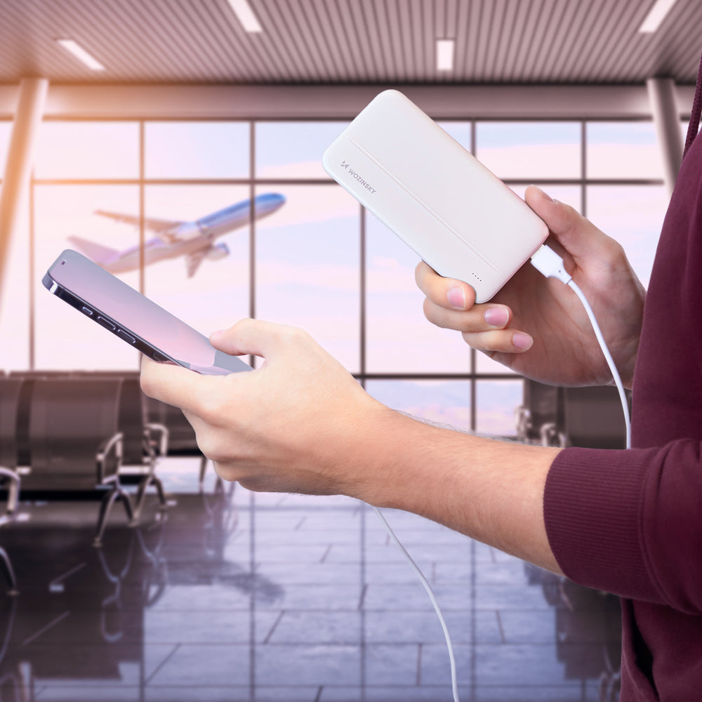 Wozinsky powerbank Li-Po 10000mAh 2 x USB hvid (WPBWE1)