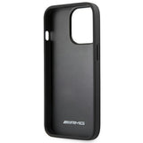 AMG AMHCP14LGSEBK iPhone 14 Pro 6.1 "black / black hardcase Leather Debossed Lines