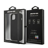 AMG AMHCP14SDOLBK iPhone 14 6.1 "black / black hardcase Leather Hot Stamped