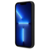 BMW Silicone Metal Logo Case for iPhone 14 Pro - Black