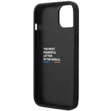 Case BMW BMHCP14M22NBCK iPhone 14 Plus 6.7 "black / black Leather Carbon