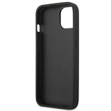 Case BMW BMHCP14MSLLBK iPhone 14 Plus 6.7 "black / black Leather Stamp