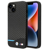 Case BMW BMHCP14S22NBCK iPhone 14 6.1 " sort / sort Læder Carbon