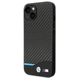 Case BMW BMHCP14S22NBCK iPhone 14 6.1 " sort / sort Læder Carbon