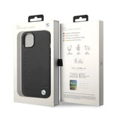 Case BMW BMHMP14SSLLBK iPhone 14 6.1 " sort / sort hårdkasse Signatur Logo Imprint Magsafe