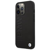 Etui BMW BMHMP14XSLLBK iPhone 14 Pro Max 6,7" sort/sort hårdkasse Signatur Logo Imprint Magsafe