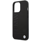 Etui BMW BMHMP14XSLLBK iPhone 14 Pro Max 6,7" sort/sort hårdkasse Signatur Logo Imprint Magsafe