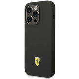Ferrari FEHCP14LSIBBK iPhone 14 Pro 6.1" sort/sort hardcase Silikon Metal Logo