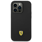 Ferrari FEHCP14LSIBBK iPhone 14 Pro 6.1" sort/sort hardcase Silikon Metal Logo