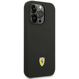 Ferrari FEHCP14LSIBBK iPhone 14 Pro 6.1" sort/sort hardcase Silikon Metal Logo