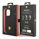 Ferrari FEHCP14LSIBBK iPhone 14 Pro 6.1" sort/sort hardcase Silikon Metal Logo