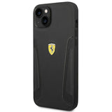 Ferrari FEHCP14MRBUK iPhone 14 Plus 6.7" black/black hardcase Leather Stamp Sides