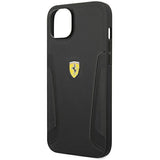 Ferrari FEHCP14MRBUK iPhone 14 Plus 6.7" black/black hardcase Leather Stamp Sides