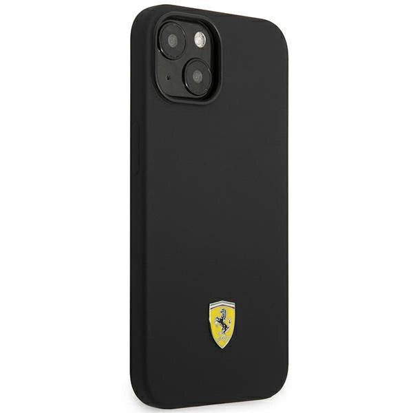Ferrari FEHCP14SSIBBK iPhone 14 6.1" sort/sort hardcase Silikon Metal Logo