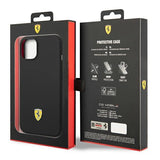 Ferrari FEHCP14SSIBBK iPhone 14 6.1" sort/sort hardcase Silikon Metal Logo