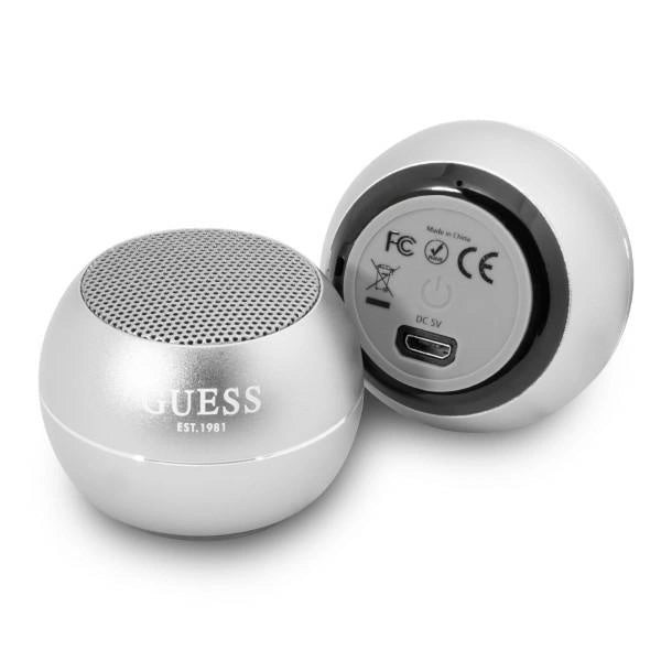 Guess Bluetooth højttaler GUWSALGEG højttaler mini grå / grå
