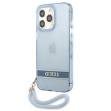 Guess GUHCP13LHTSGSB iPhone 13 Pro / 13 6,1 "blue / blue hardcase Translucent Stap