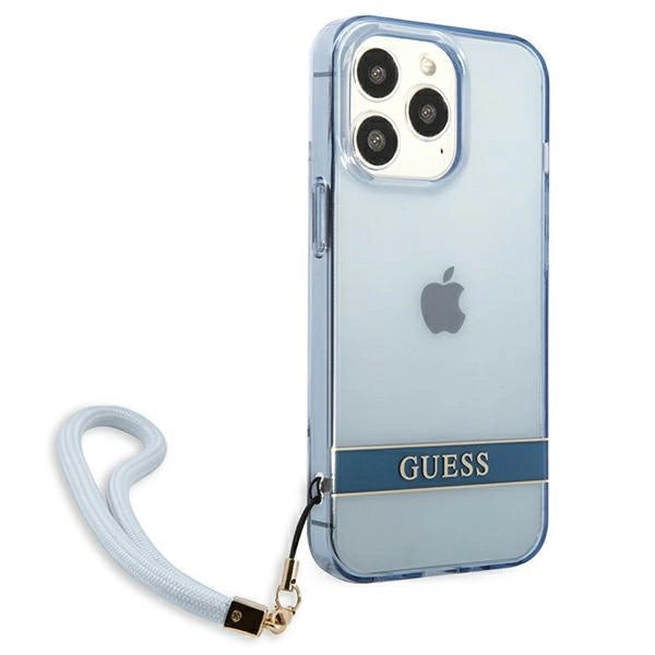 Guess GUHCP13LHTSGSB iPhone 13 Pro / 13 6,1 "blue / blue hardcase Translucent Stap