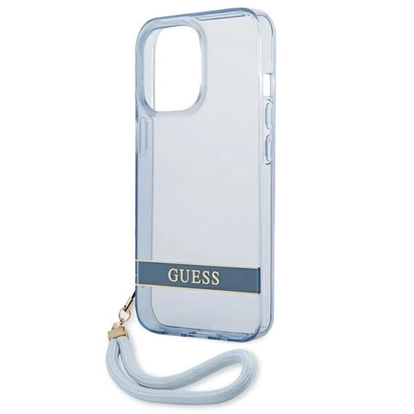 Guess GUHCP13LHTSGSB iPhone 13 Pro / 13 6,1 "blue / blue hardcase Translucent Stap