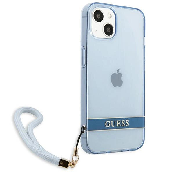 Guess GUHCP13MHTSGSB iPhone 13 6.1 "blue / blue hardcase Translucent Stap