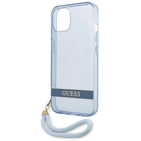 Guess GUHCP13MHTSGSB iPhone 13 6.1 "blue / blue hardcase Translucent Stap