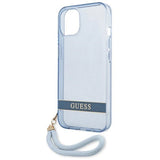 Guess GUHCP13MHTSGSB iPhone 13 6.1 "blue / blue hardcase Translucent Stap