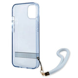 Guess GUHCP13MHTSGSB iPhone 13 6.1 "blue / blue hardcase Translucent Stap