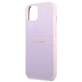 Guess GUHCP13SPSASBPU iPhone 13 mini 5,4 "purple / purple Saffiano Hot Stamp & Metal Logo