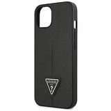 Guess GUHCP13SPSATLK iPhone 13 mini 5,4 "black / black hardcase SaffianoTriangle Logo
