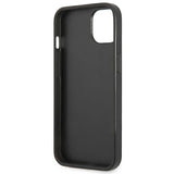 Guess GUHCP13SPSATLK iPhone 13 mini 5,4 "black / black hardcase SaffianoTriangle Logo