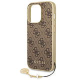 Guess GUHCP14LGF4GBR iPhone 14 Pro 6.1 "brown / brown hardcase 4G Charms Collection
