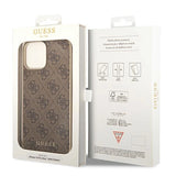 Guess GUHCP14LGF4GBR iPhone 14 Pro 6.1 "brown / brown hardcase 4G Charms Collection