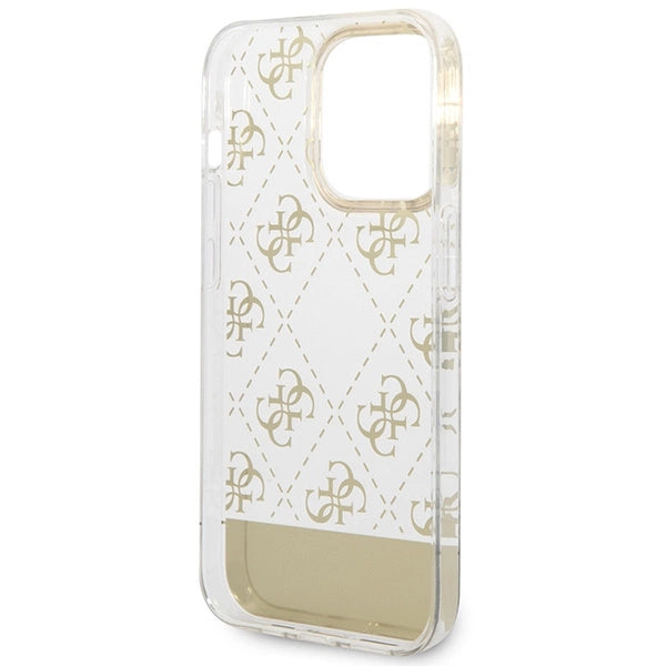 Guess GUHCP14LHG4MHG iPhone 14 Pro 6.1 "gold / gold hardcase 4G Pattern Script