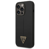 Guess GUHCP14LSLTGK iPhone 14 Pro 6.1" black/black hardcase Silicone Triangle