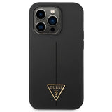 Guess GUHCP14LSLTGK iPhone 14 Pro 6.1" black/black hardcase Silicone Triangle