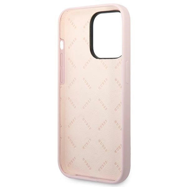 Guess Silicone Triangle iPhone 14 Pro 6.1" Case - Purple